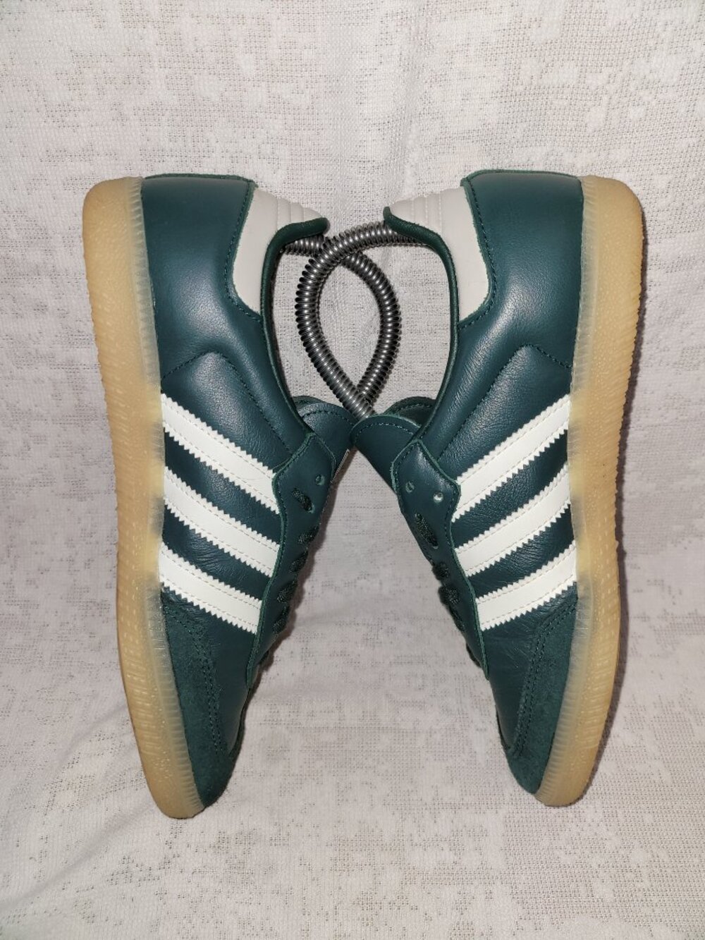 Adidas Samba OG Mineral Green Off White Putty Gray JI4469 Big Kids Size 5 Shoes - Picture 6 of 16